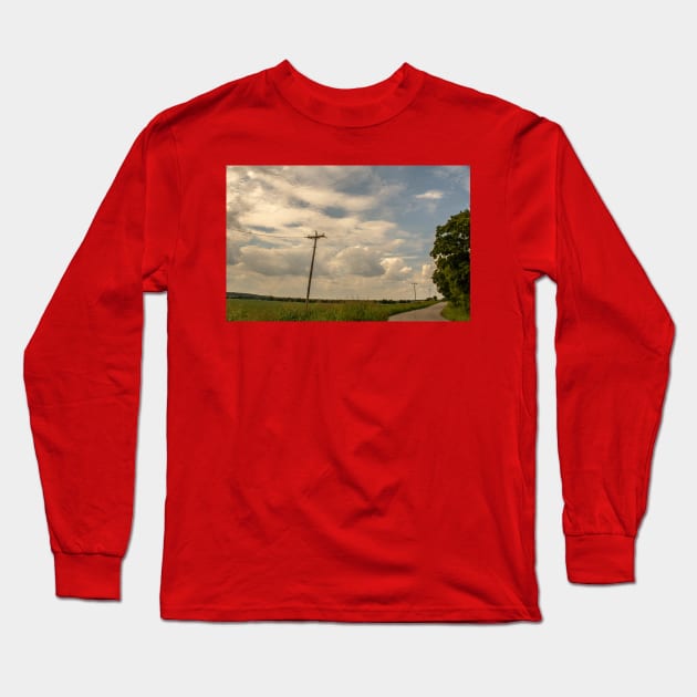Twister location Ditch Long Sleeve T-Shirt by StormChaserD